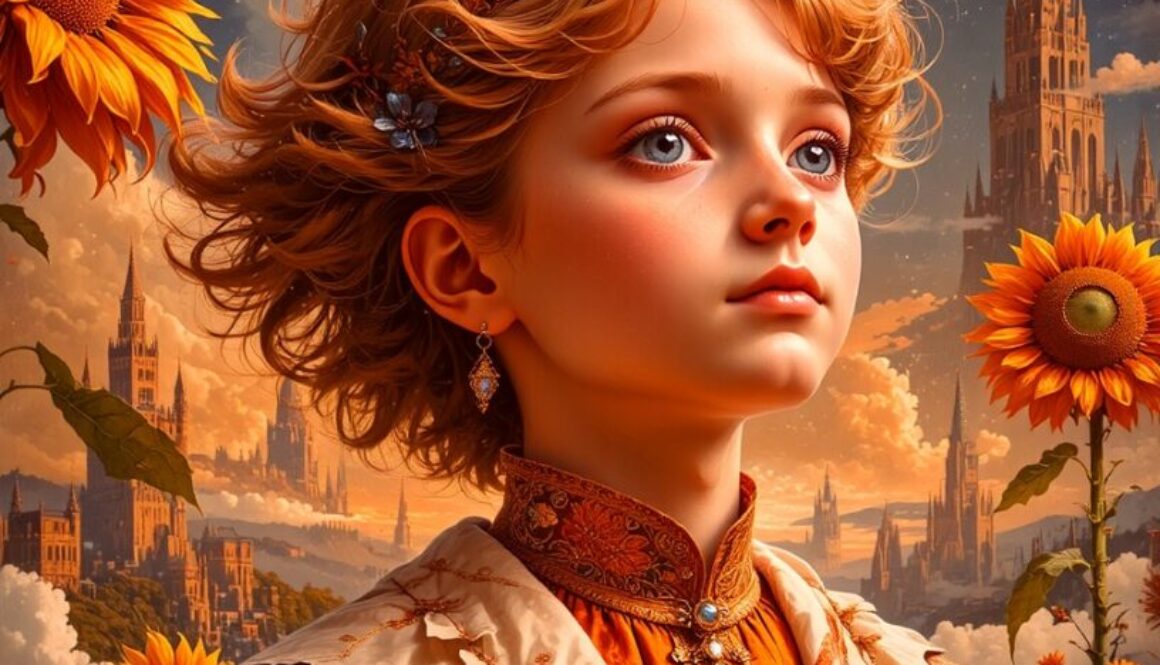 Draw a fairy-tale version of the sun prince a lit (1)